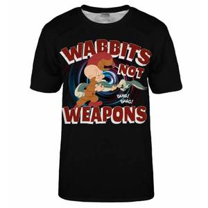 Bittersweet Paris Unisex's Wabbits No Weapons T-Shirt Tsh Lt004 vyobraziť