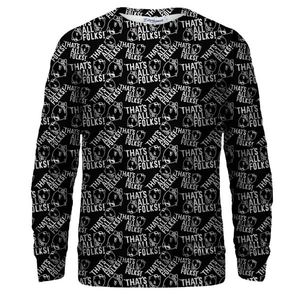 Bittersweet Paris Unisex's Thats All Folks Sweater S-Pc Lt015 vyobraziť