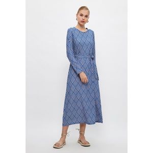 Trendyol Blue Knitted Dress vyobraziť