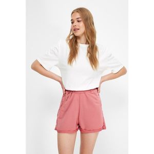 Trendyol Dried Rose Knit Shorts & Bermuda vyobraziť