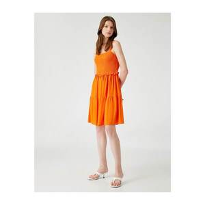 Koton 1yak88935pw Women's Dress Orange vyobraziť