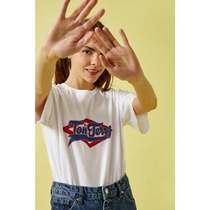 Koton Women's Ecru T-Shirt vyobraziť