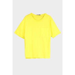 Trendyol Yellow Men's Wide Fit T-Shirt vyobraziť