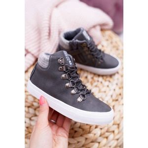 Children's Boy's Shoes Sneakers Big Star Grey EE374040 vyobraziť