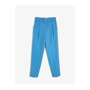 Koton Arzu Sabancı For Women Blue Trousers vyobraziť