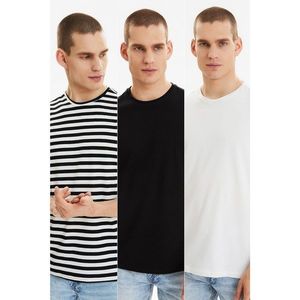 Trendyol Multicolored 3-Pack Men's T-Shirt vyobraziť