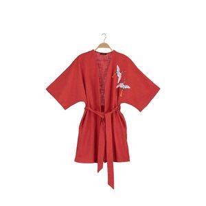 Trendyol Tile Embroidered Kimono & Kaftan vyobraziť