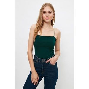 Trendyol Emerald Green Strap Knitted Blouse vyobraziť