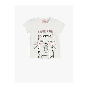Koton Cat Printed Baby Girl T-Shirt vyobraziť