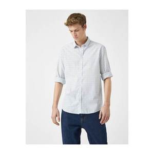 Koton Classic Collar Long Sleeve Cotton Shirt vyobraziť