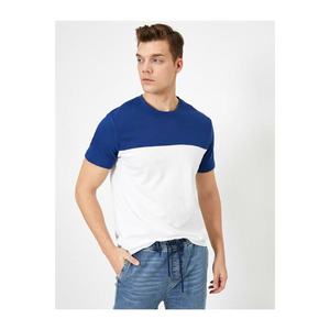 Koton Men's Navy Color Block T-Shirt vyobraziť
