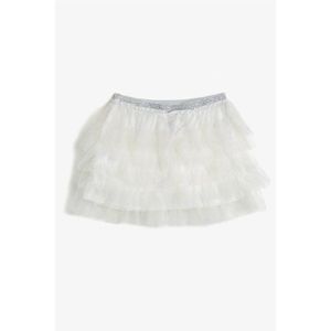 Koton Girl Ecru Tulle Detailed Skirt vyobraziť