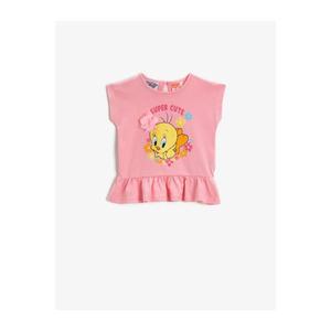 Koton Girl Tweety Tshirt Ruffled Cotton vyobraziť