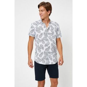 Koton Men's White Patterned Shirt vyobraziť