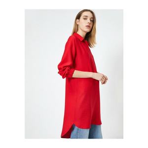 Koton Shirt Collar Long Sleeve Tunic vyobraziť