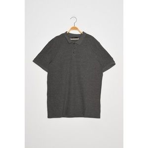 Trendyol Gray Men's Polo Neck T-shirt vyobraziť