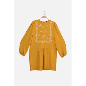 Trendyol Orange Floral Embroidery Detailed Tunic vyobraziť