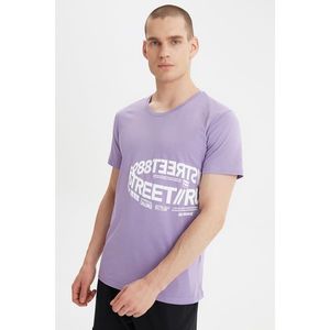 Trendyol Lila Men's T-Shirt vyobraziť