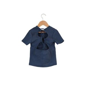 Trendyol Indigo Knitted Blouse With Low Back vyobraziť