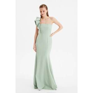 Trendyol Mint Volan Detailed Evening Dress & Graduation Gown vyobraziť
