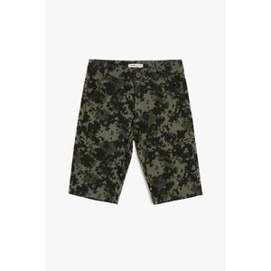 Koton Green Boy Camouflage Patterned Shorts vyobraziť