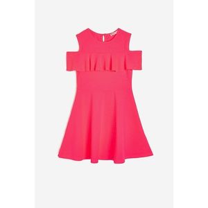Koton Girl Pink Ruffle Detail Dress vyobraziť