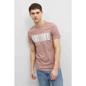 Koton Men's T-shirt Pink vyobraziť