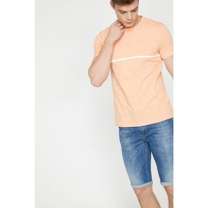 Koton Men's Orange Crew Neck Short Sleeve T-Shirt vyobraziť