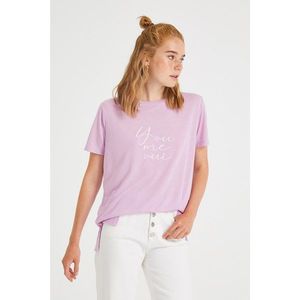 Koton Women's Lilac T-Shirt vyobraziť