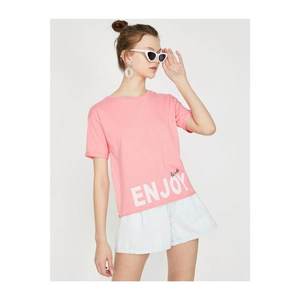 Koton Women Pink T-shirt vyobraziť