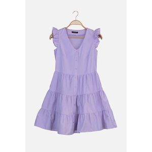 Trendyol Lilac Flounce Dress vyobraziť