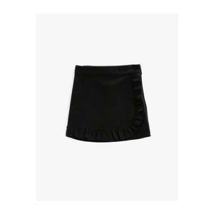 Koton Women Black Ruffle Skirt Mini vyobraziť