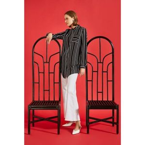 Koton Classic Collar Long Sleeve Striped Tunic vyobraziť