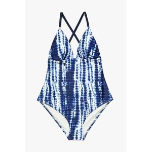 Koton Women's Blue Patterned Swimsuit vyobraziť
