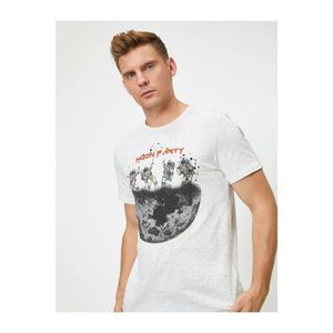 Koton Short Sleeve Crew Neck Printed T-Shirt vyobraziť