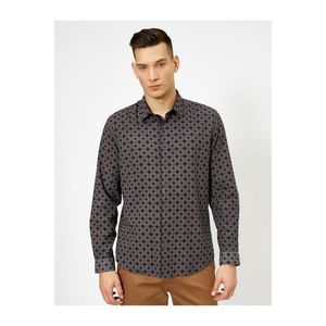 Koton Geometric Patterned 100% Cotton Regular Fit Shirt vyobraziť