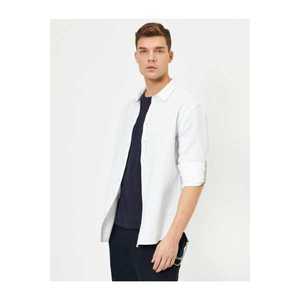 Koton Classic Collar Long Sleeve Slimfit Shirt vyobraziť
