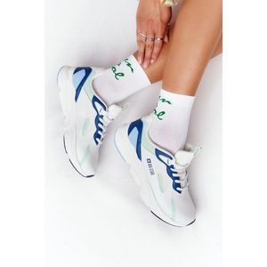 Women's Sneakers Memory Foam Big Star HH274810 White-Green vyobraziť