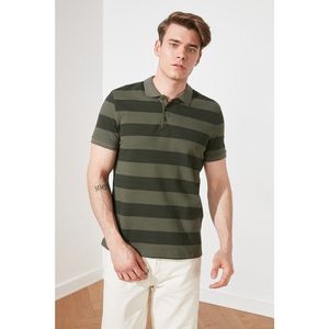 Trendyol Khaki Men's Polo Neck T-shirt vyobraziť