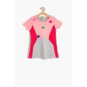 Koton Pink Baby Girl Color Block Dress vyobraziť