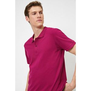 Koton Men's Pink Polo Neck T-Shirt vyobraziť