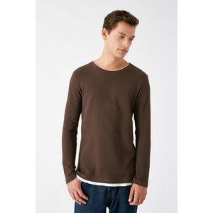 Koton Men's Brown T-Shirt vyobraziť