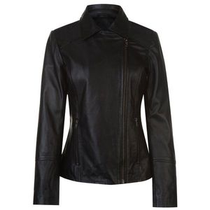 Firetrap Blackseal Embroidered Leather Jacket vyobraziť