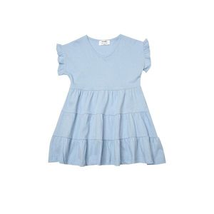 Trendyol Blue Flywheel Detailed Girl Knitted Dress vyobraziť