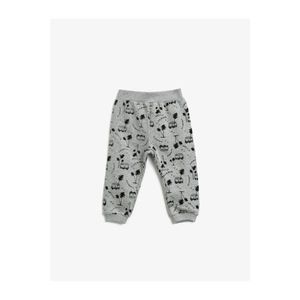 Koton Baby Boy Gray Printed Normal Waist Sweatpants vyobraziť