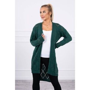 Sweater with a geometric pattern green vyobraziť