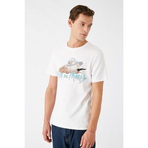 Koton Men's White T-Shirt vyobraziť