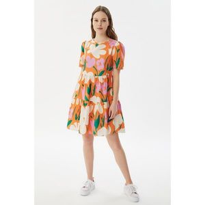 Trendyol Multicolored Wide Cut Floral Dress vyobraziť