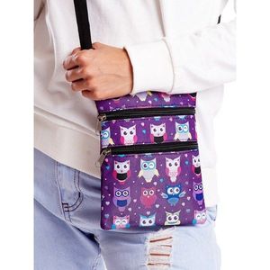 Cloth purple sachet with owls vyobraziť