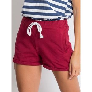 Women´s maroon cotton shorts vyobraziť